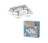 OSRAM SMART+ Matter ORBIS Lámpara de pared LED 300x300 IP44 | SMART+ MATTER Orbis Wall Wave, Indoor Wall Lighting, Plateado, 30000 h, Paquete de 1
