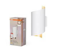 OSRAM SMART+ Matter Wall Twist Lámpara de pared LED Blanca 230x127mm, 12W, 900lm, TW 3000-6500K, WiFi, Alexa, Aluminio