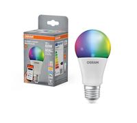 OSRAM SMART+ RGBW, lámpara LED E27 con Matter over Wifi, especialmente diseñada para ALEXA - configuración fácil con un clic, reemplaza 60W, 2700-6500K, 16 millones de colores RGB, paquete de 4