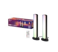 OSRAM SMART+ WIFI - Lámpara de pie LED pequeña, negra, 2 x 2,5 W, 2 x 480 lm, luz blanca y de color regulable, regulable, función de ritmo musical y bricolaje, larga vida útil, controlable por