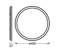 OSRAM SMART+ WiFi ORBIS ULTRA SLIM BACKLIGHT negro 40 RGBW