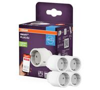 OSRAM SMART+ ZIGBEE enchufe EU en blanco, enchufe inteligente con control de consumo energético y tecnología ZigBee para integrar dispositivos eléctricos en el sistema de hogar inteligente,4-Pack