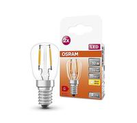 OSRAM SPECIAL T26 FIL 10 pequeña lámpara LED especial casquillo E14, tamaño muy pequeño, paquete doble, 1,3 W, 110 lm, 2700 K, luz blanca cálida, buena salida de luz general, larga vida útil