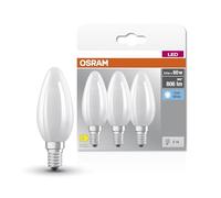 OSRAM Lámpara de filamento de estrella, E14 base, vidrio esmerilado ,Blanco frío (4000K), 806 Lumen, sustituto de 60W-iluminante 3-paquete