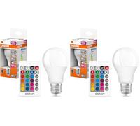 OSRAM STAR MOTION SENSOR CLASSIC A Bombilla LED, Casquillo E27, 2700 K, 9 W, Equivalente a 60W, mate, Blanco cálido, Un solo paquete (Paquete de 2)