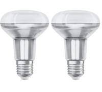 OSRAM Star R80 Bombilla LED reflectora, Casquillo E27, 2700 K, 9,10W, Equivalente a 100W, 9.1 W, Blanco cálido, 1 Unidad (Paquete de 2)