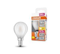 OSRAM Superstar dimmbare LED-Lampe mit besonders hoher Farbwiedergabe (CRI90) für E14-Sockel, mattes Glas,Warmweiß (2700K), 470 Lumen, Ersatz für herkömmliche 40W-Leuchtmittel, dimmbar, 1-er Pack