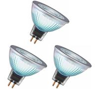 OSRAM Superstar MR16 12 V Bombilla LED reflectora, Casquillo GU5.3, 4000 K, 8W, Equivalente a 50W, Blanco frío, Paquete individual (Paquete de 3)