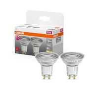 OSRAM Superstar Reflektorlampe für GU10-Sockel, klares Glas,Warmweiß (2700K), 230 Lumen, Ersatz für herkömmliche 35W-Leuchtmittel, dimmbar, 2-er Pack