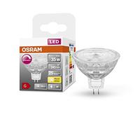 OSRAM Lámpara reflectora Superstar, GU5.3 base, vidrio transparente ,Blanco cálido (2700K), 345 Lumen, sustituto de 35W-iluminante 1-paquete