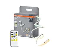 OSRAM Tira de LED FLEX COB 1.5M TW RC, amarillo, 14W, 500lm, ajustable de blanco cálido a frío, tecnología COB, distribución de luz homogénea, con control remoto, larga vida útil, fácil de instalar,