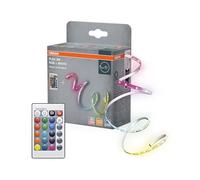 OSRAM Tira LED FLEX 3M RC, blanca, 9W, 600lm, luz blanca cálida, receptor de sonido integrado, sensor de color RGB, mando a distancia, larga duración, fácil instalación, IP20