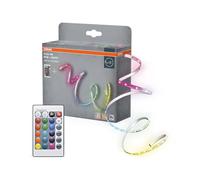 OSRAM Tira LED FLEX 5M RC, blanca, 14W, 900lm, luz blanca cálida, receptor de sonido integrado, sensor de color RGB, mando a distancia, larga duración, fácil instalación, IP20