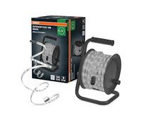 OSRAM Tira LED Flex para exterior 10M IP65, blanco frío, extensible hasta 50 m, incluye enrollador de cable, accesorios de montaje, cable de conexión