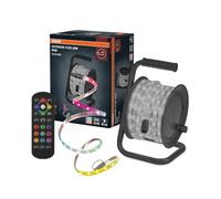 OSRAM Tira LED Outdoor Flex RGB 20M IP65, incluye mando a distancia, extensible hasta 50 m, con enrollador de cable, cable de conexión, accesorios