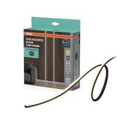 OSRAM Tiras LED acústicas negras Flex, 2.6m, 24W, 208lm, 3000K blanco cálido, H10mm, Kit de Extensión, negro mate, Silicona