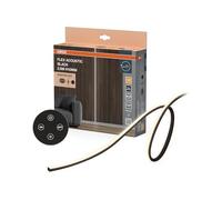 OSRAM Tiras LED acústicas negras Flex, 2.6m, 29W, 208lm, 3000K blanco cálido, H10mm, Set de Inicio con control remoto