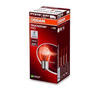 OSRAM TRUCKSTAR PRO PY21W, lámpara de señalización halógena, 7510TSP, lámpara para camión de 24 V, caja plegable (10 lámparas)