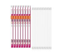 OSRAM Tubo LED Substitube Pure con base G13, longitud: 0,6 metros, blanco cálido (2700K), 6,6W, reemplazo para tubos fluorescentes clásicos de 18W, paquete de 8