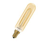 OSRAM Tubo LED Vintage 1906 Filamento T28, 4,8 W, E14, dorado, transparente, T28, instalación en pared, superficie de presentación, montaje en muebles, luz empotrada, barra de luz