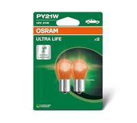 OSRAM ULTRA LIFE, PY21W, Doble Blister, (2 lámparas)