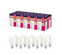 OSRAM Valor de estrella LED de Lámpara LED clásica A40 para enchufe E27, forma de pera, FIL, 470 lúmenes, blanco cálido (2700k), reemplazo de bombillas convencionales de 40W, 10 paquetes de 10