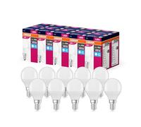 OSRAM Valor de estrella LED de Lámpara LED clásica P40 para enchufe E14, forma de caída, FR, 470 lúmenes, blanco frío (4000k), reemplazo de bombillas convencionales de 40W, 10 paquetes de 10