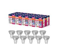 OSRAM Valor de estrella LED de PAR16 Lámpara LED para base Gu10, lámpara reflector, GL, 575 lúmenes, blanco frío (4000k), reemplazo de bombillas convencionales de 80W, no dimmables, 1 paquete de 10