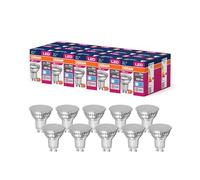OSRAM Valor de estrella LED de PAR16 Lámpara LED para base GU10, lámpara reflector, GL, 620 lúmenes, blanco frío (4000k), reemplazo de bombillas convencionales de 49W, no Dimmable, paquete de 10