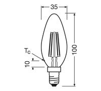 OSRAM Vela LED mate E14 2.2W 827 EEC A Paquete de 3 EC:EPREL:1867681