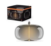 OSRAM Vintage 1906® Big Elipse, lámpara LED decorativa con cristal color humo,con filamento nuevo,ultra-delgado y magnético,casquillo E27,4 vatios,acogedor blanco cálido(1800K),bajo consumo de energía