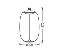OSRAM Vintage 1906 Big Elipse Oval, humo E27 818 Filamento