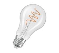 OSRAM Vintage 1906 Classic, warmweiße LED-Lampe mit spiralförmigem Filament in klassischer Kolbenform, bietet 5.9 W für 806 lm, E27 Fassung, klarfarbenes Glas, 60 mm Durchmesser, 2700 K