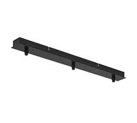 OSRAM Vintage 1906® Luminaria colgante 3X Canopy LINEAR, negro, máx. 3x15W LED, lineal, accesorio simple para montaje en techo, conexión de 3 lámparas colgantes, diseño vintage minimalista, IP20