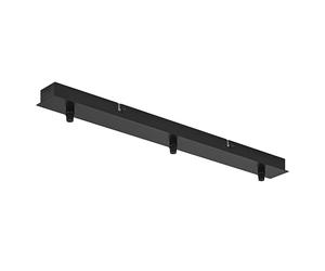 OSRAM Vintage 1906® Luminaria colgante 3X Canopy LINEAR, negro, máx. 3x15W LED, lineal, accesorio simple para montaje en techo, conexión de 3 lámparas colgantes, diseño vintage minimalista, IP20