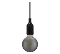 OSRAM Vintage 1906® Luminaria colgante BELL E27, negro, máx. luminaria colgante de interior LED de 15W, casquillo E27, baldaquín en forma de embudo, combinada con lámparas 1906 Vintage o inteligentes