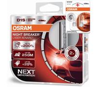 OSRAM XENARC NIGHT BREAKER LASER D1S, + 200%, xenón, 66140XNL-HCB, set de 2