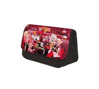 OSRDFV Hazbin Hotel Anime Estuche Impreso Alastor/Angel Dust Dibujos Animados Doble Capa Pen Case Creative Estudiante Stationery Schoolbag Accesorios, Tipo 5., 22*7.5*13cm