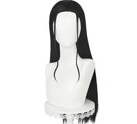 osseoca Peluca de pelo largo negro liso de pelo completo, pelucas de simulación de espectáculo de anime de 28 pulgadas (Nico Robin)