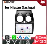 OSSURET 2 Din Android Radio de coche Multimedia para Nissan Qashqai J10 2006 2007 2008 2009-2013 AutoRadio reproductor de vídeo GPS Navi Wifi S8 360camera