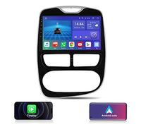 Ossuret Carplay Autoradio para Renault Clio 2012-2016,10.1 Zoll Touchscreen 6+64GB GPS Navigation mit Bluetooth Wetteranzeige WiFi 4G LTE DSP RDS SWC