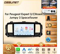 OSSURET para Peugeot Expert 3\Citroen Jumpy 3 SpaceTourer 2016-2021 con reproductor de Radio de coche compatible con Carplay inalámbrico Android Auto 8S AHDC2 AI