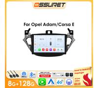 OSSURET-Radio con GPS para coche, reproductor Multimedia con Android, CarPlay, 2DIN, estéreo, para Opel Adam 2013-2016, Opel Corsa E 2015-2019 QS8