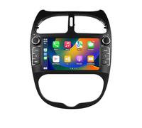 Ossuret - Radio de Coche para Peugeot 206 206CC 206SW (2000-2008), 7 Pulgadas Android 14 Pantalla táctil 2+32GB navegación GPS con Carplay Android Auto WiFi Bluetooth USB