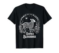 Ostara Blessings Pagan Spring Lamb Floral Moon Ostara Camiseta