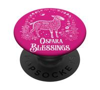 Ostara Blessings Pagan Spring Lamb Floral Moon Ostara PopSockets PopGrip Adhesivo