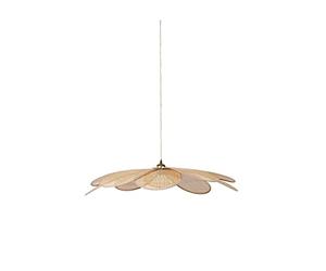 Ostaria 36192 Lámpara de techo - Lámpara colgante de bambú Grande Margaux, diámetro 90 cm, color natural - Iluminación E27 Luz de Techo Interior para Comedor Salon Dormitorio