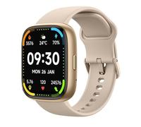 Ostark Reloj Inteligente con Alexa, Llamadas Bluetooth, Pantalla TFT-LCD 1.83" (240×284), Monitoreo de Salud 24/7, 100 Modos Deportivos, Resistente IP68, Compatible con Android e iOS（Dorado）