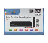 Ostark T2 HD 720 HD OUT Receptor de terrestre, DVB-C, DVB-T, DVB-T2, HVEC, H.265, LCN, DTT, TDT, TDT2, Digital terrestre, 1080P