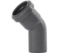 Ostendorf 171120 HTsafe - Tubo acodado (45º, DN 40 mm), color gris